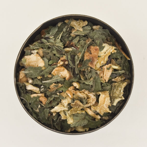infusion bio Un Zeste d'Évasion citron vert, pomme et menthe poivrée